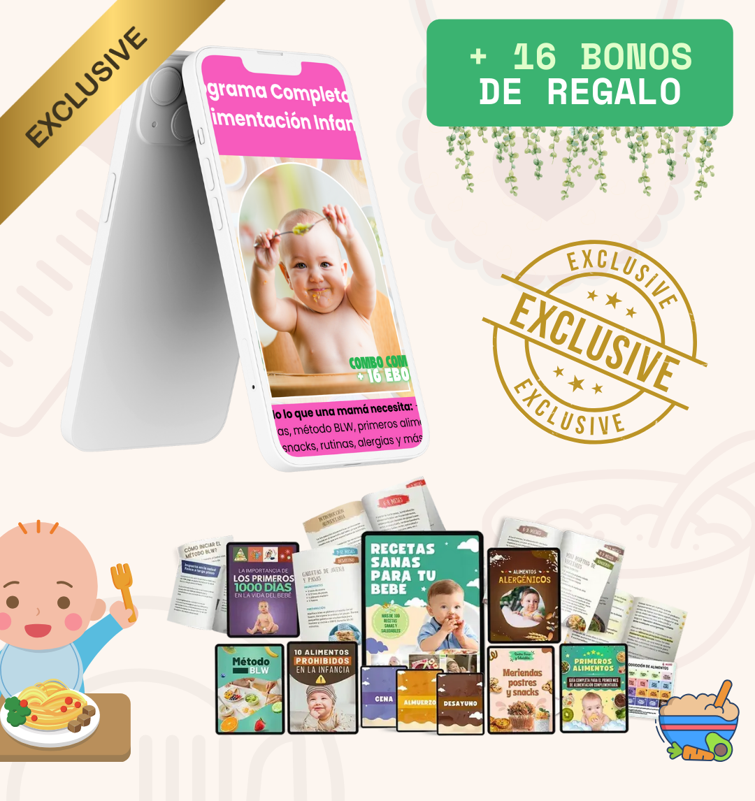 Programa COMPLETO de Alimentación Infantil + 16 EBOOKS